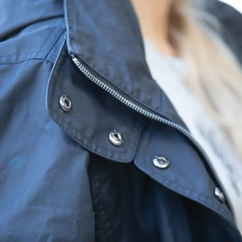 Equetech Ladies Venture Waterproof Trench Coat Navy-8